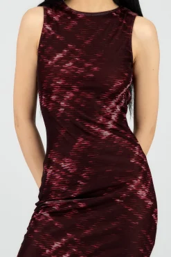 Shasa Open Back Mesh Maxi Dress
