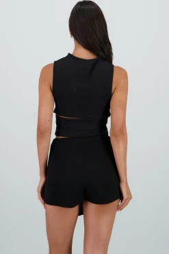 Shasa Open Back Sleeveless Top