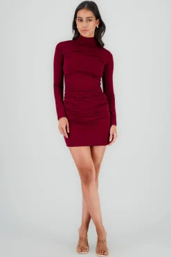 Shasa Open Back Solid Dress