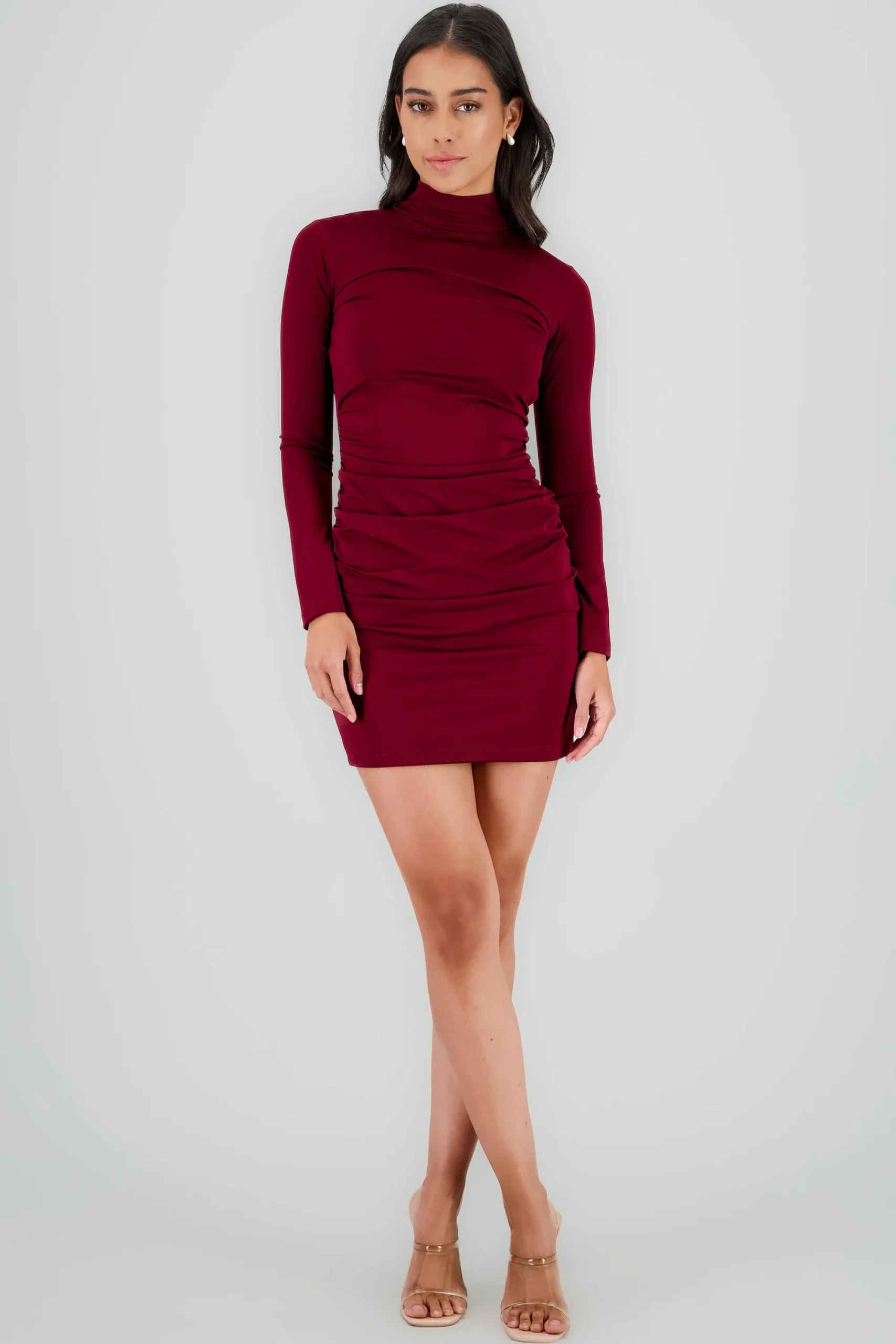 Shasa Open Back Solid Dress