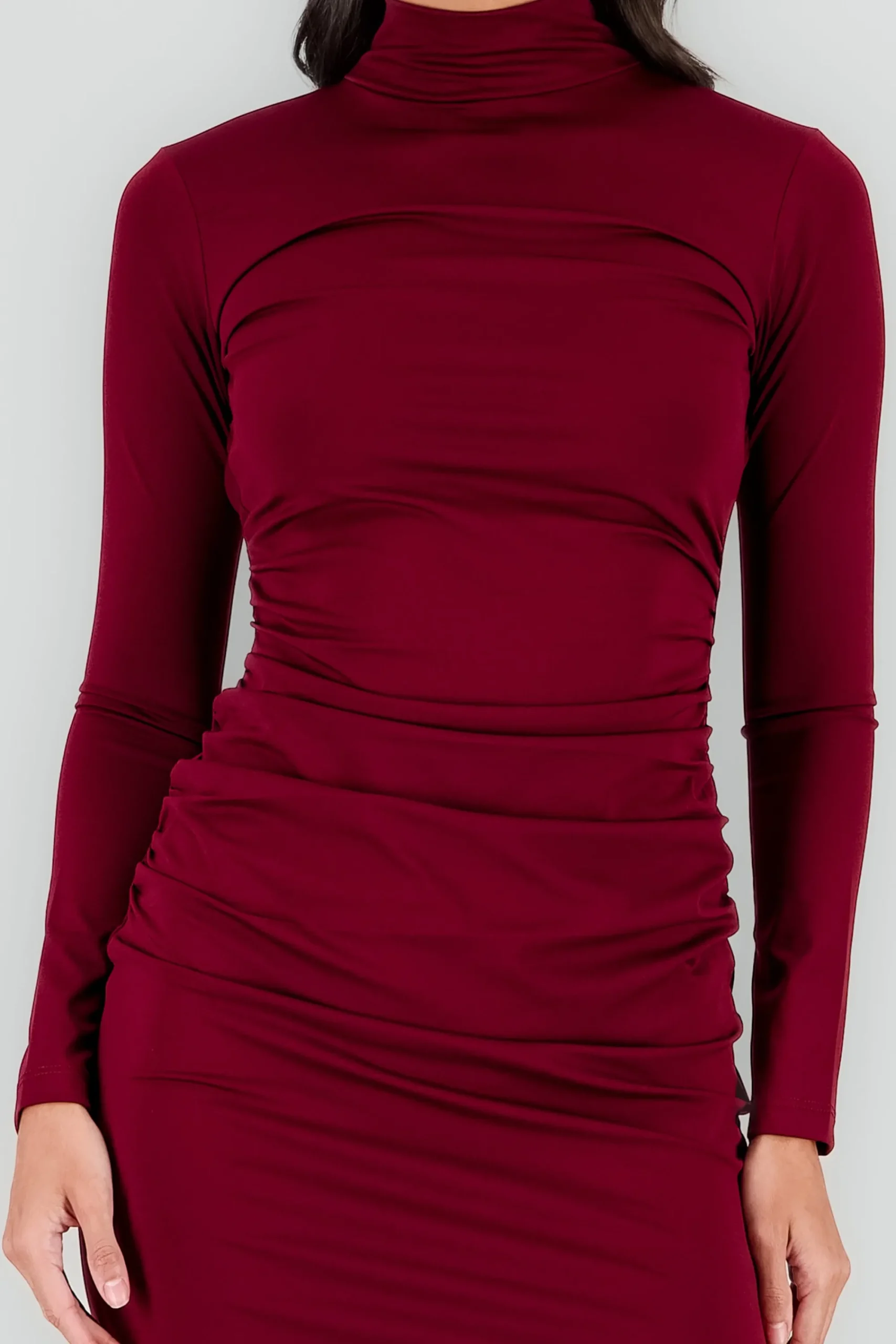 Shasa Open Back Solid Dress