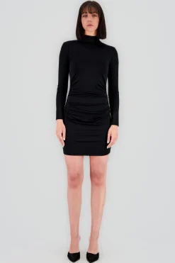 Shasa Open Back Solid Dress