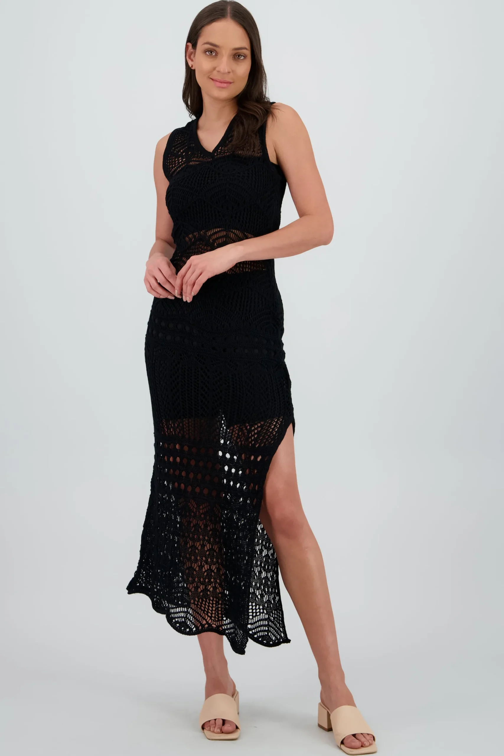 Shasa Open Knit Cut-Out Dress