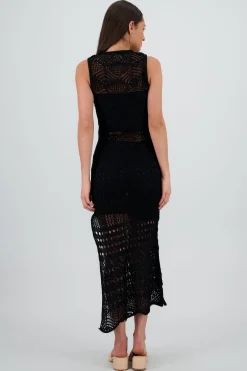 Shasa Open Knit Cut-Out Dress