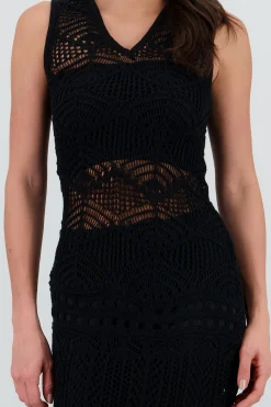 Shasa Open Knit Cut-Out Dress