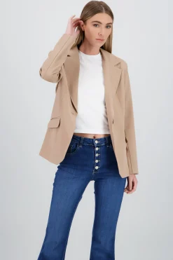 Shasa Oversized Blazer with Lapel Detail