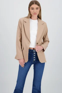 Shasa Oversized Blazer with Lapel Detail