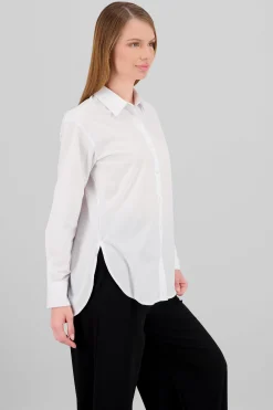 Shasa Oversized Button Up Plain Shirt