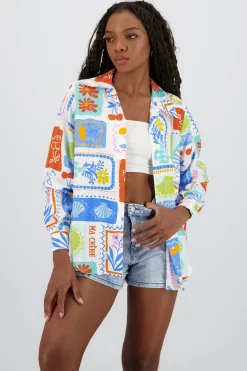 Shasa Oversized Long Sleeve Button Up Shirt
