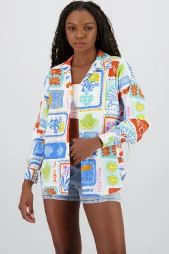 Shasa Oversized Long Sleeve Button Up Shirt