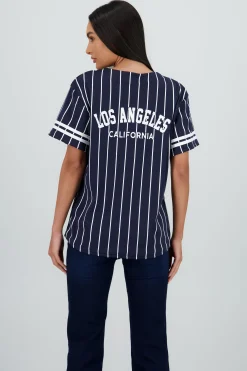 Shasa Oversized Los Angeles Baseball T Shirt