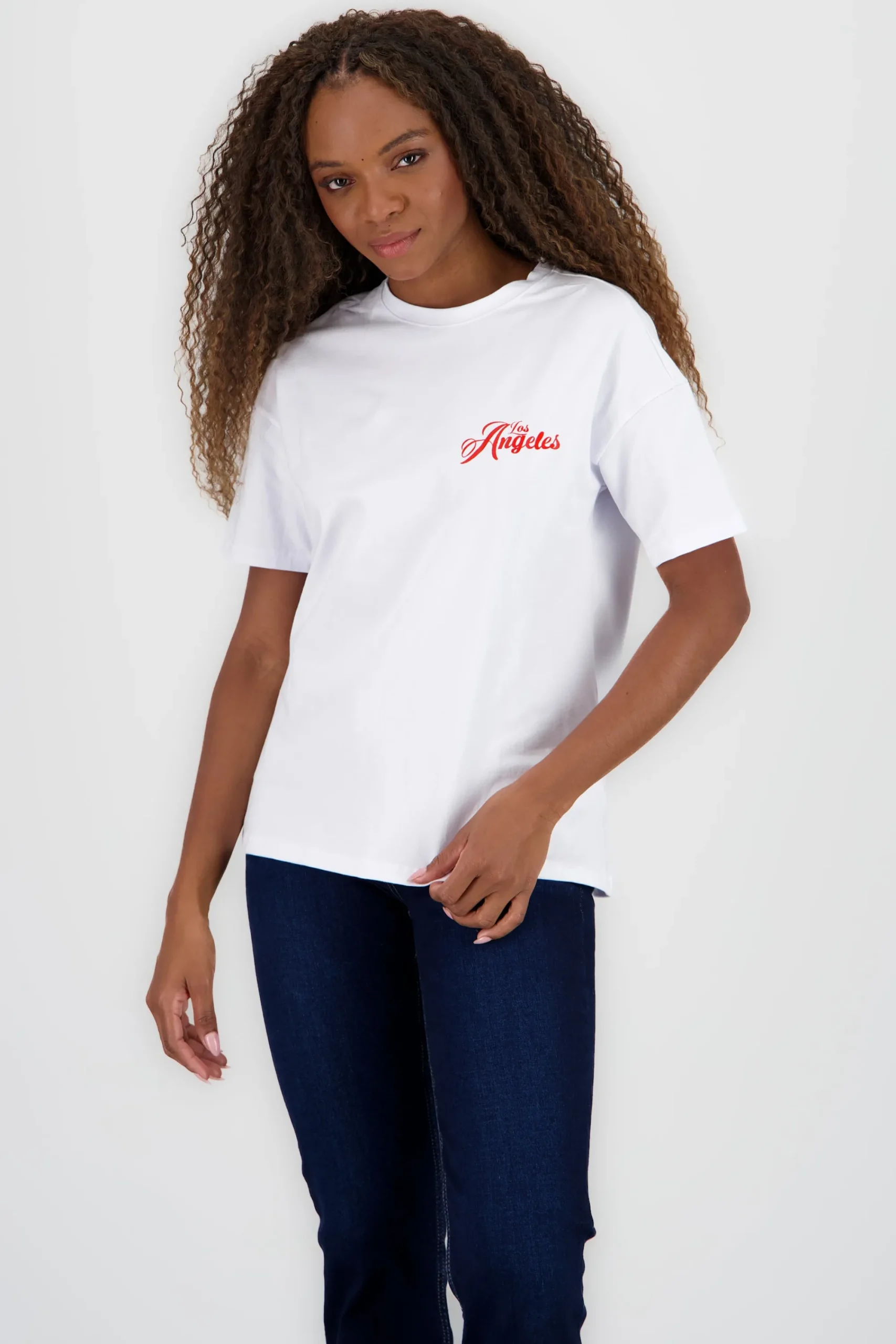 Shasa Oversized Los Angeles Print T Shirt