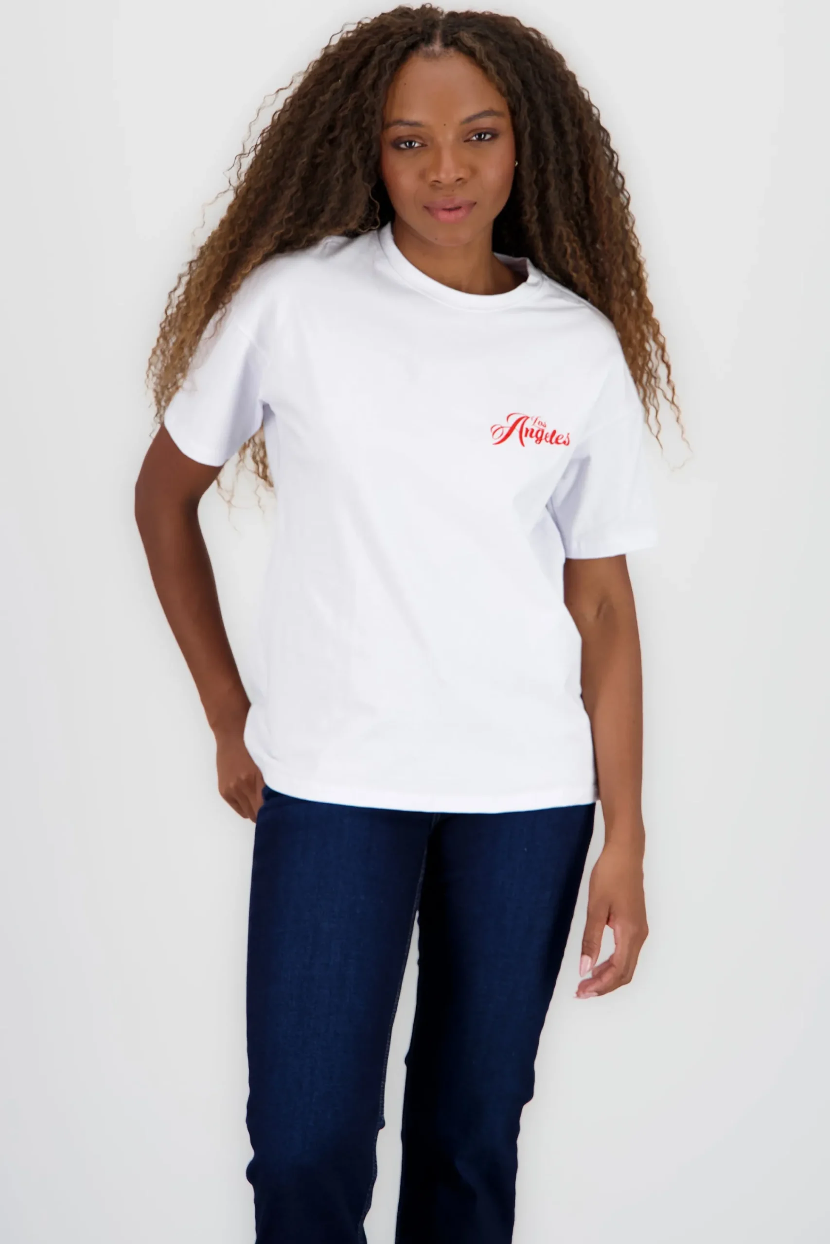 Shasa Oversized Los Angeles Print T Shirt