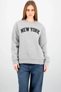 Shasa Oversized NY Embroidered Sweatshirt