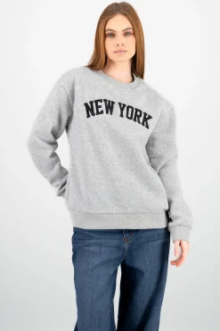 Shasa Oversized NY Embroidered Sweatshirt