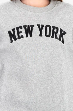 Shasa Oversized NY Embroidered Sweatshirt
