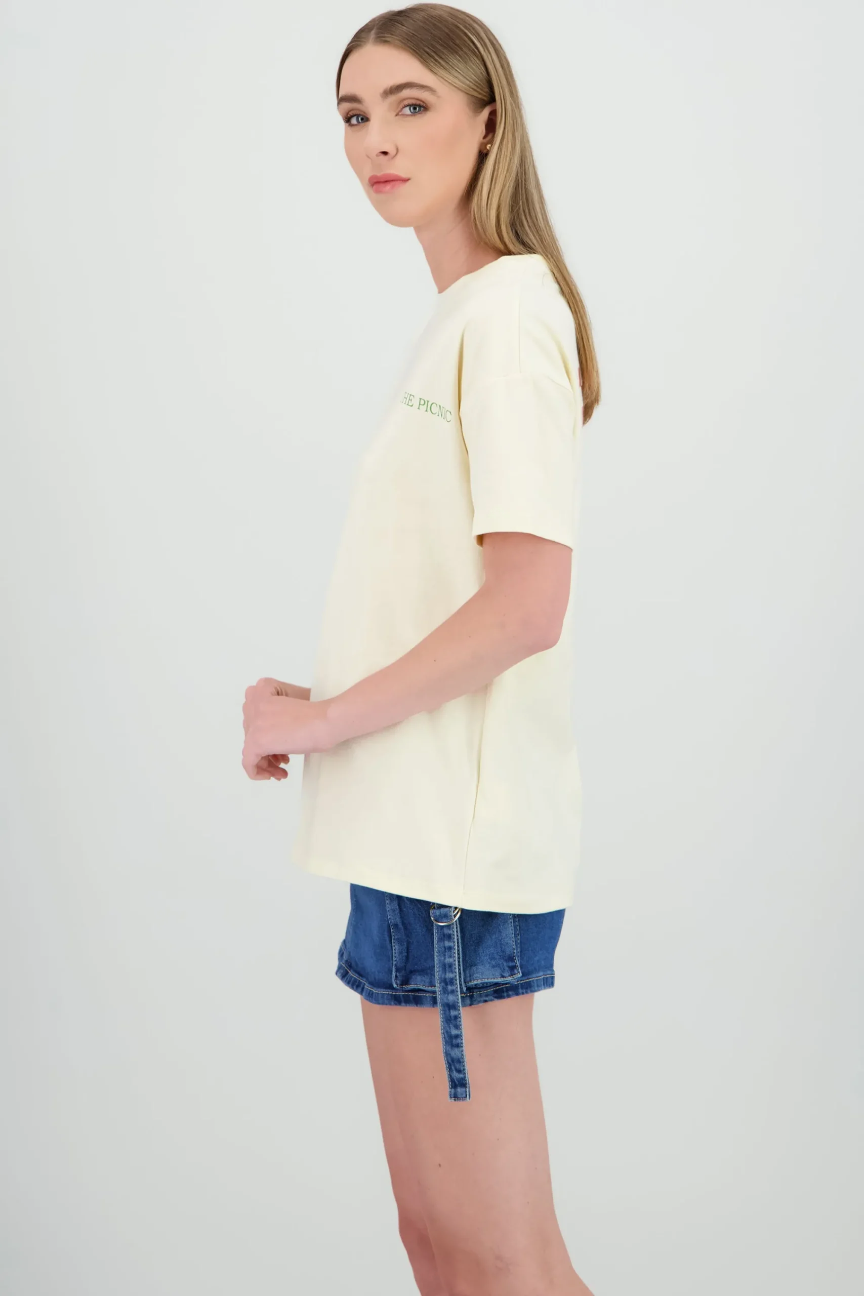 Shasa Oversized Picnic Print T Shirt