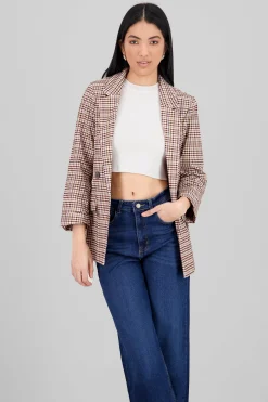 Shasa Oversized Plaid Blazer