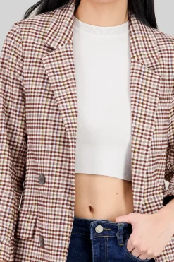 Shasa Oversized Plaid Blazer