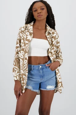 Shasa Oversized Printed Shirt