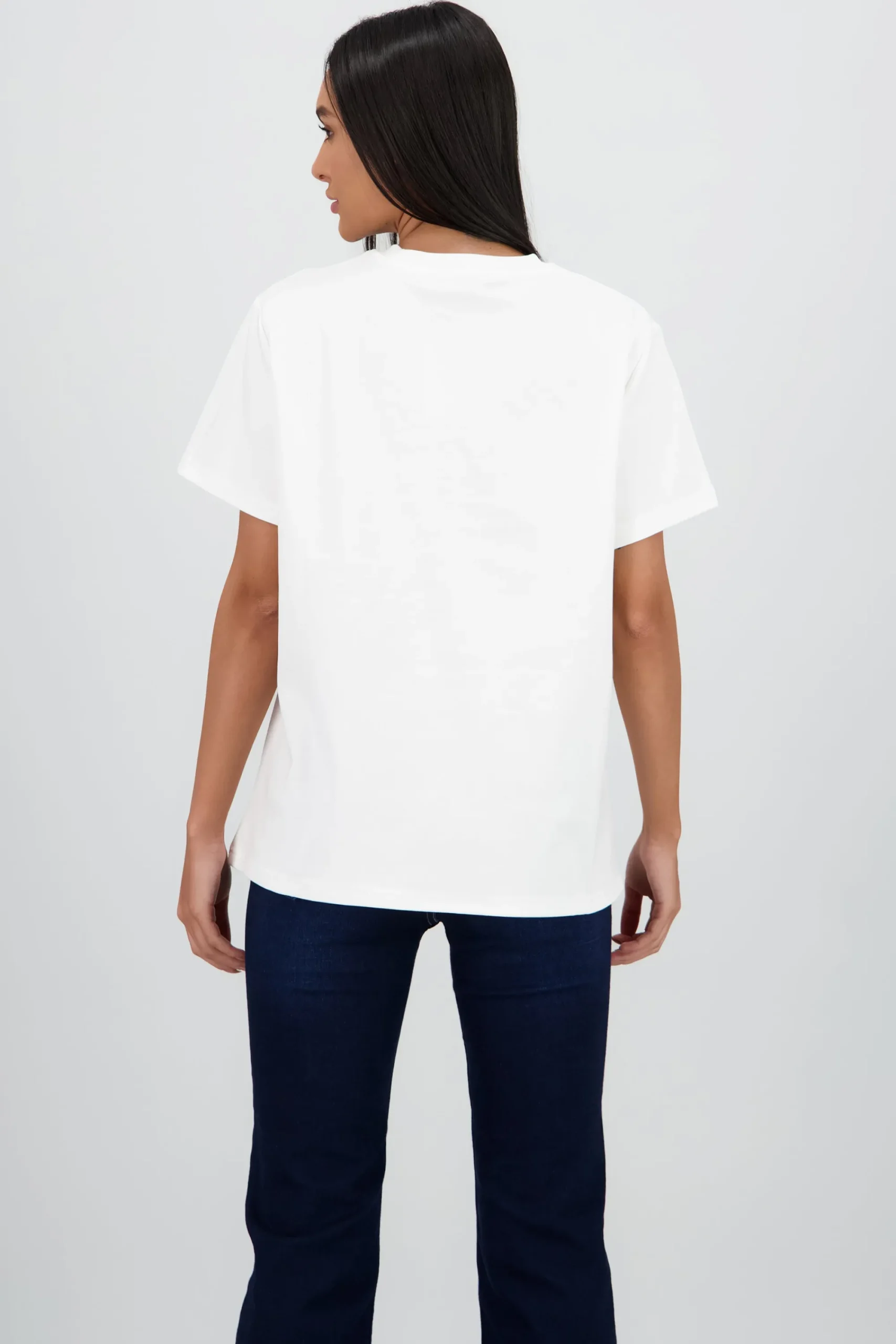 Shasa Oversized Short Sleeve T Shirt with Orange Print