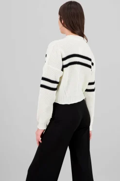 Shasa Oversized Striped Knit Sweater