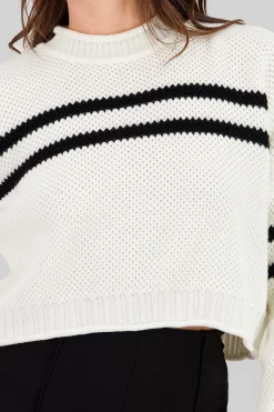 Shasa Oversized Striped Knit Sweater