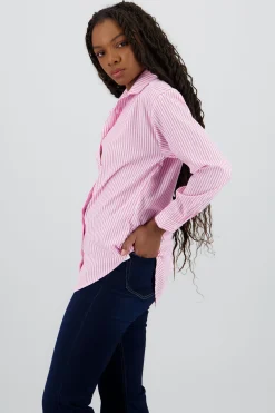 Shasa Oversized Striped Shirt