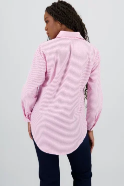 Shasa Oversized Striped Shirt