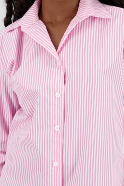 Shasa Oversized Striped Shirt