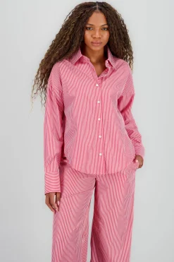 Shasa Oversized Striped Shirt