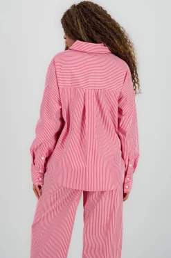 Shasa Oversized Striped Shirt