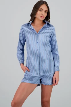 Shasa Oversized Striped Shirt