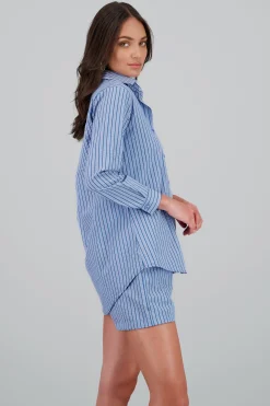 Shasa Oversized Striped Shirt