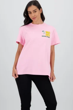 Shasa Oversized T Shirt with Daisy Print