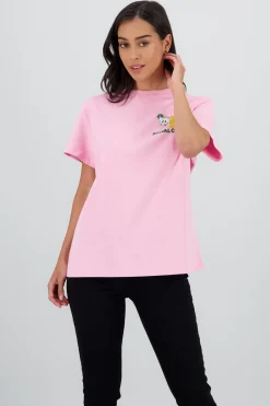Shasa Oversized T Shirt with Daisy Print
