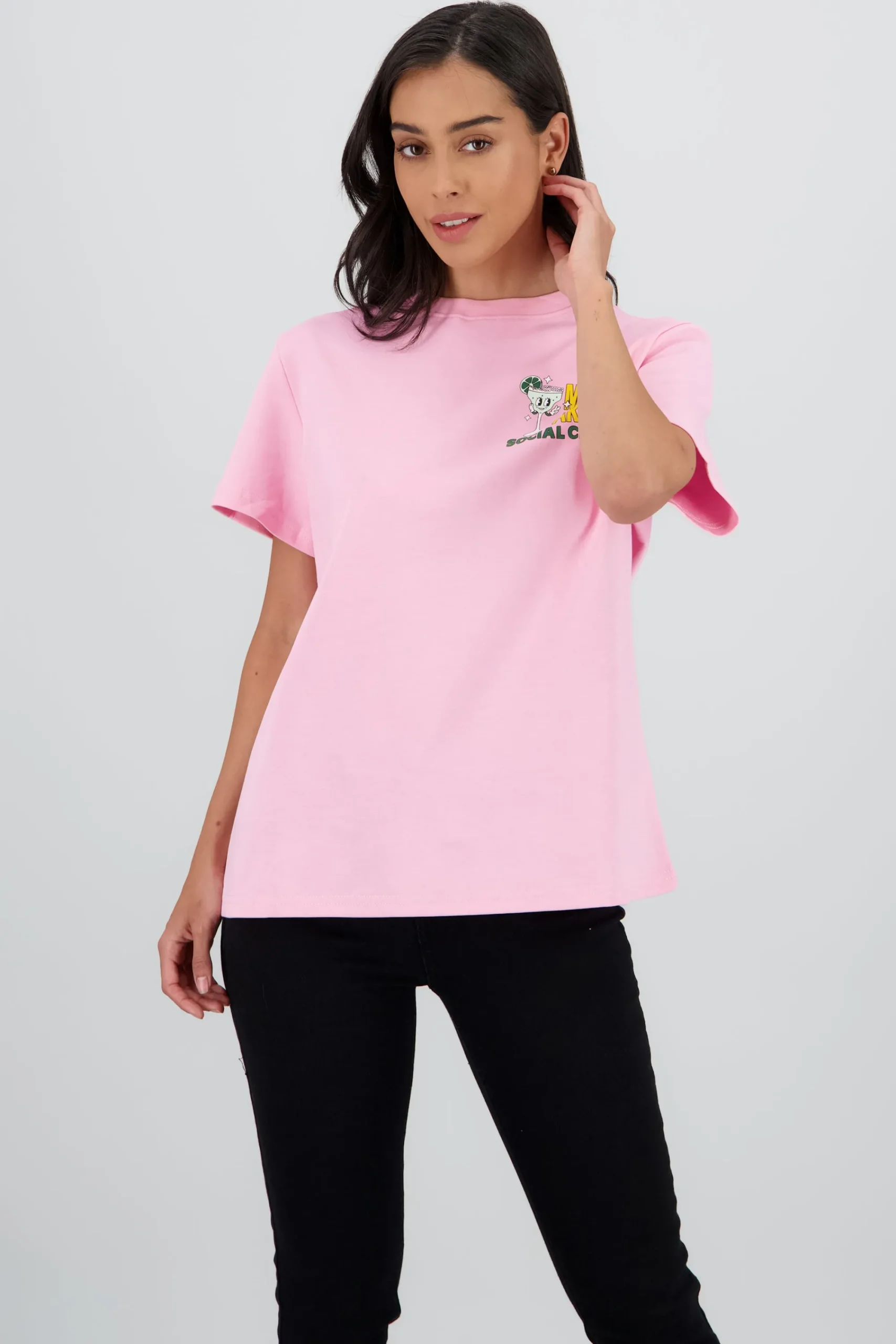 Shasa Oversized T Shirt with Daisy Print