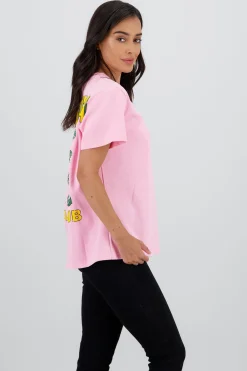 Shasa Oversized T Shirt with Daisy Print