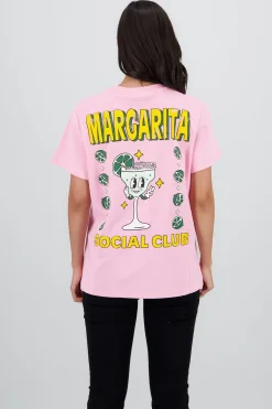 Shasa Oversized T Shirt with Daisy Print