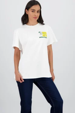 Shasa Oversized T Shirt with Daisy Print