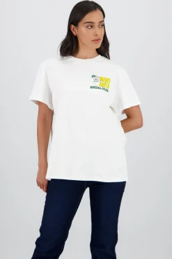 Shasa Oversized T Shirt with Daisy Print