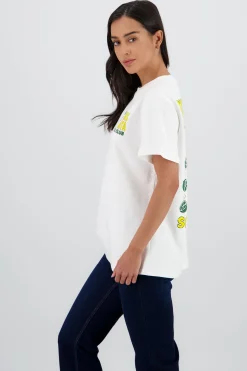 Shasa Oversized T Shirt with Daisy Print