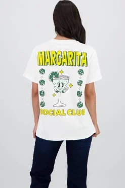 Shasa Oversized T Shirt with Daisy Print