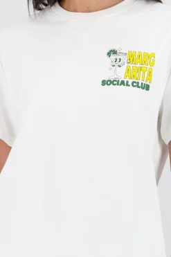 Shasa Oversized T Shirt with Daisy Print