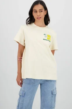 Shasa Oversized T Shirt with Daisy Print