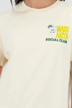 Shasa Oversized T Shirt with Daisy Print