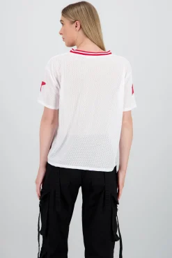 Shasa Oversized T Shirt with Number Print