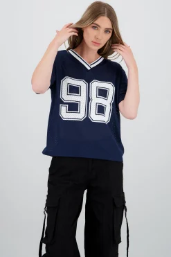 Shasa Oversized T Shirt with Number Print