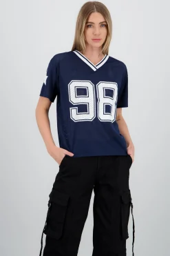 Shasa Oversized T Shirt with Number Print