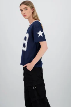 Shasa Oversized T Shirt with Number Print